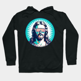 cyber jesus Hoodie